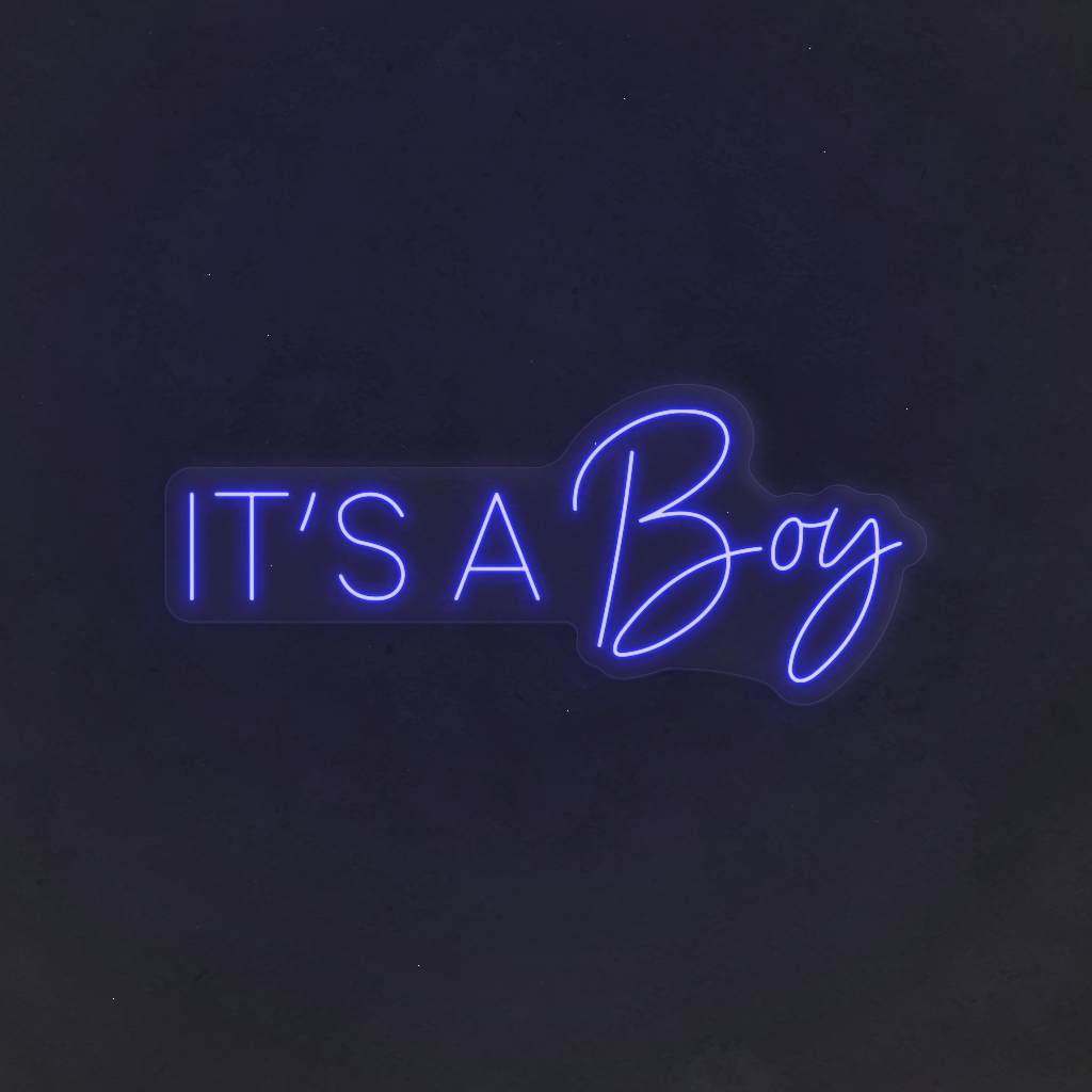Scritta neon it's boy