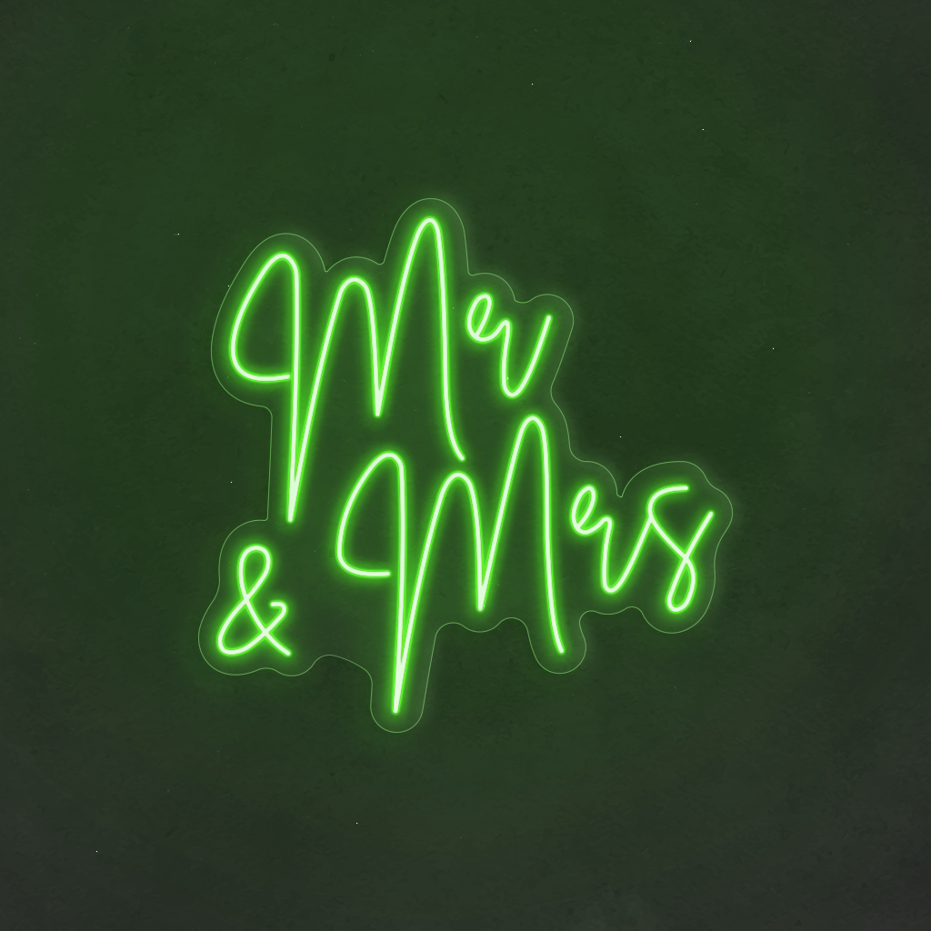 Scritta neon Mr & Mrs 1 (Copia)