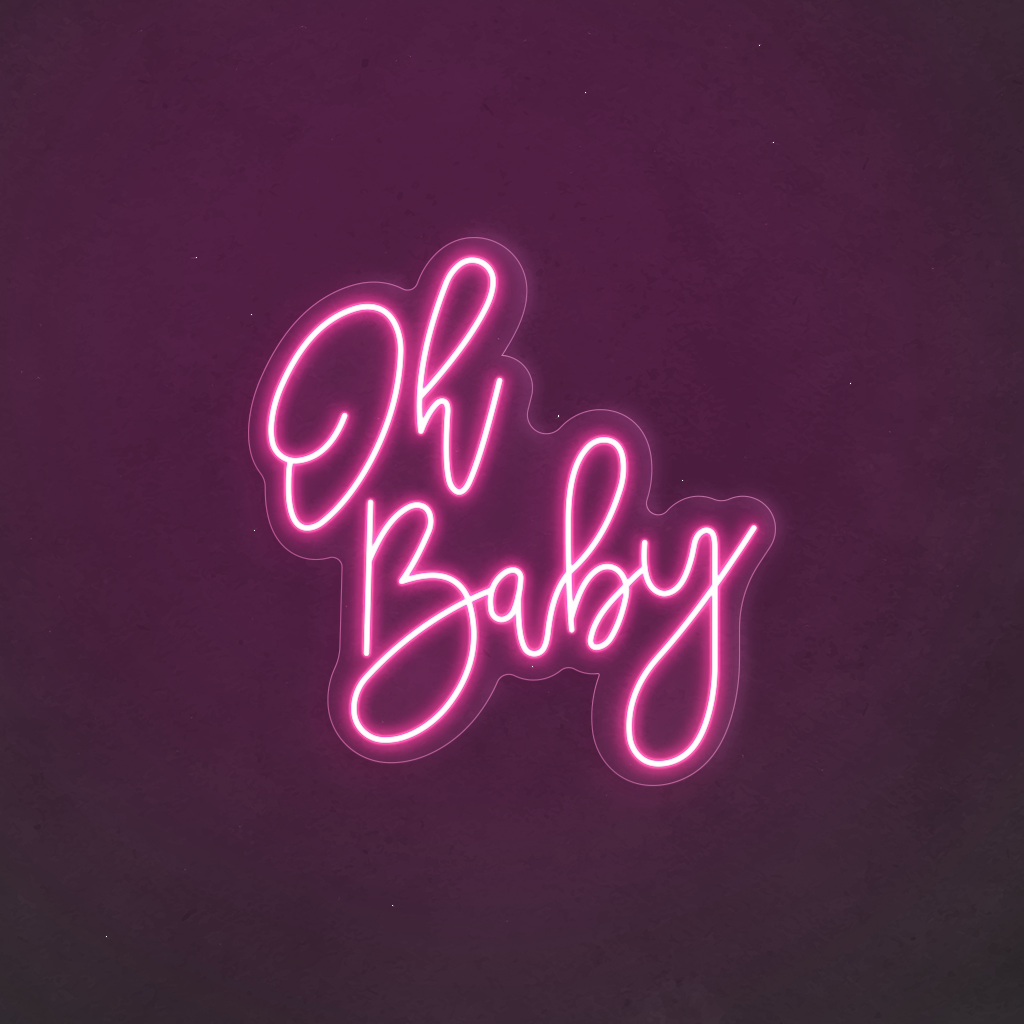 Scritta neon Oh Baby 91