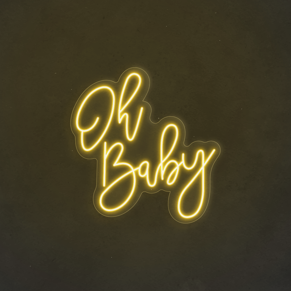 Scritta neon Oh Baby 91