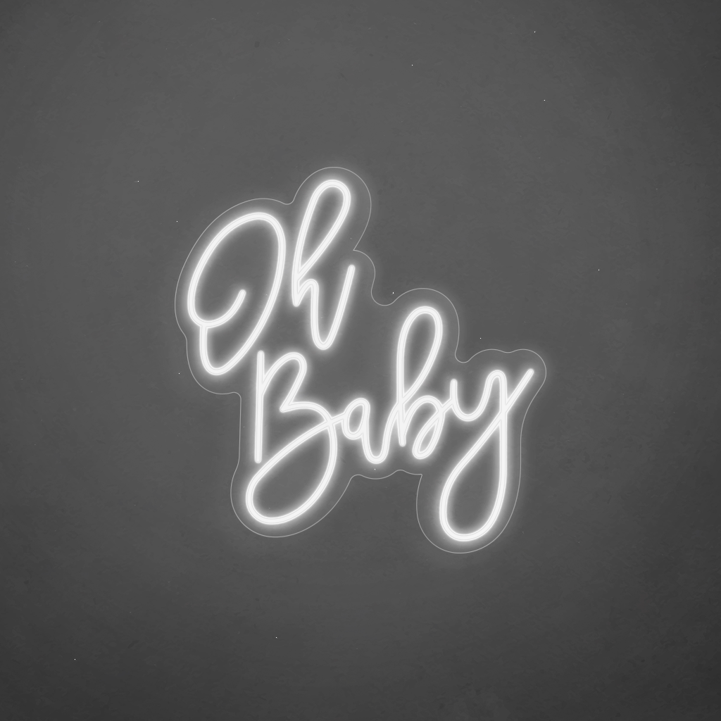 Scritta neon Oh Baby 91