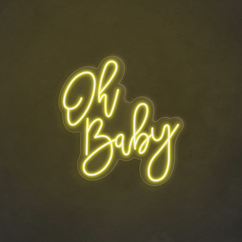 Scritta neon Oh Baby 91