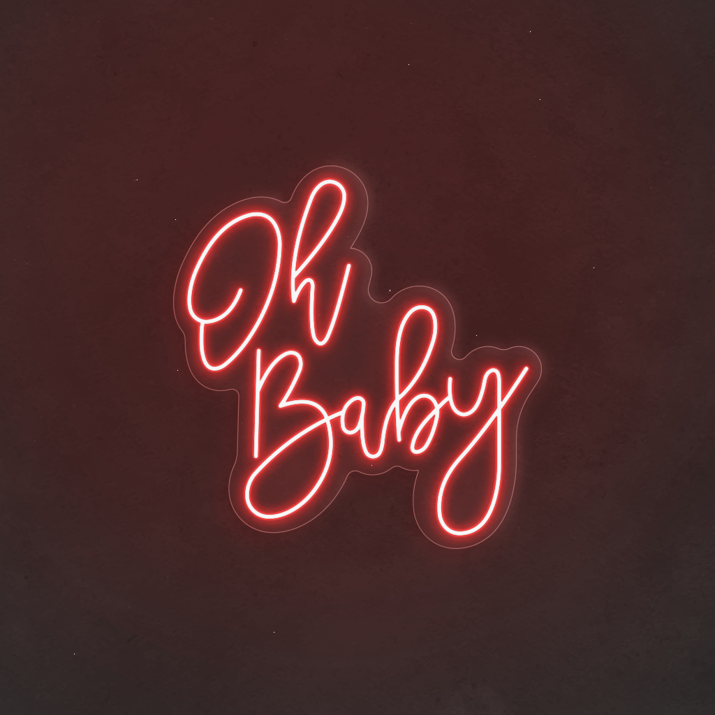 Scritta neon Oh Baby 91