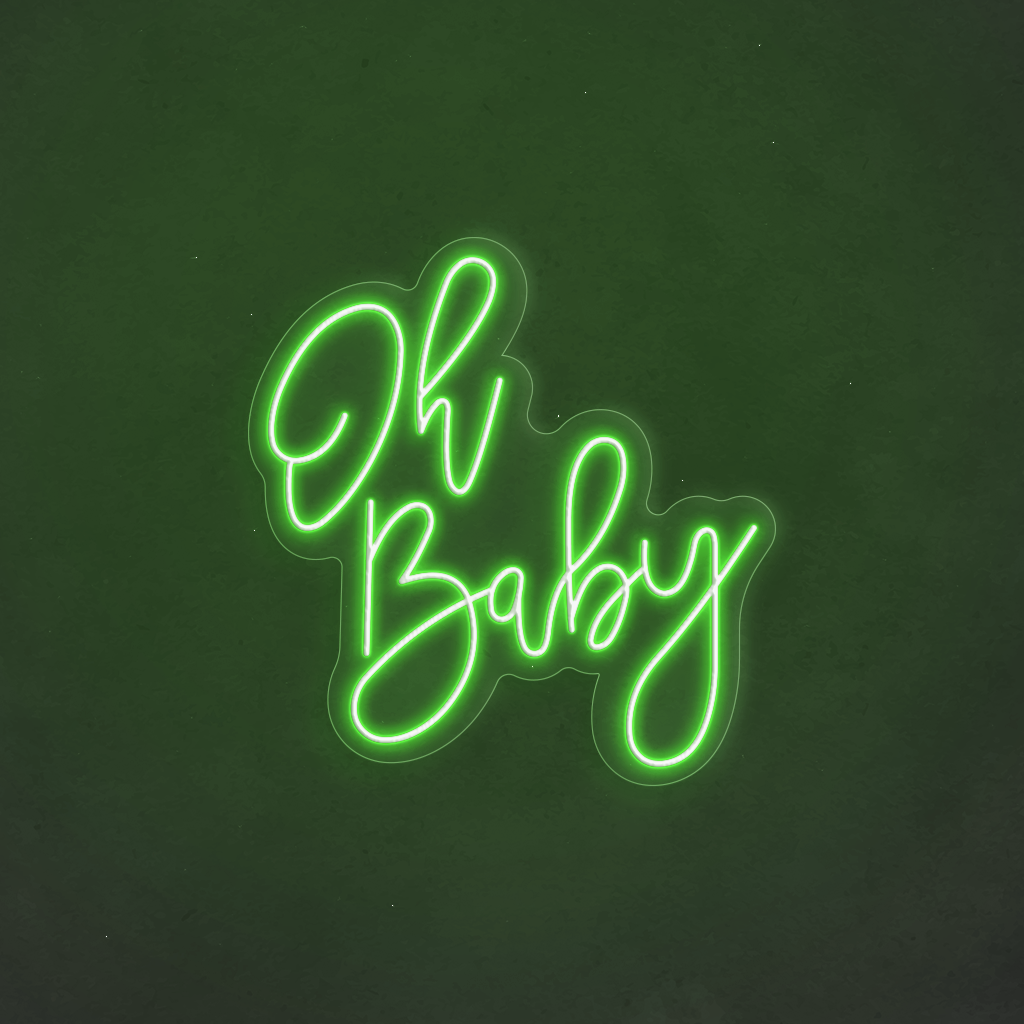 Scritta neon Oh Baby 91