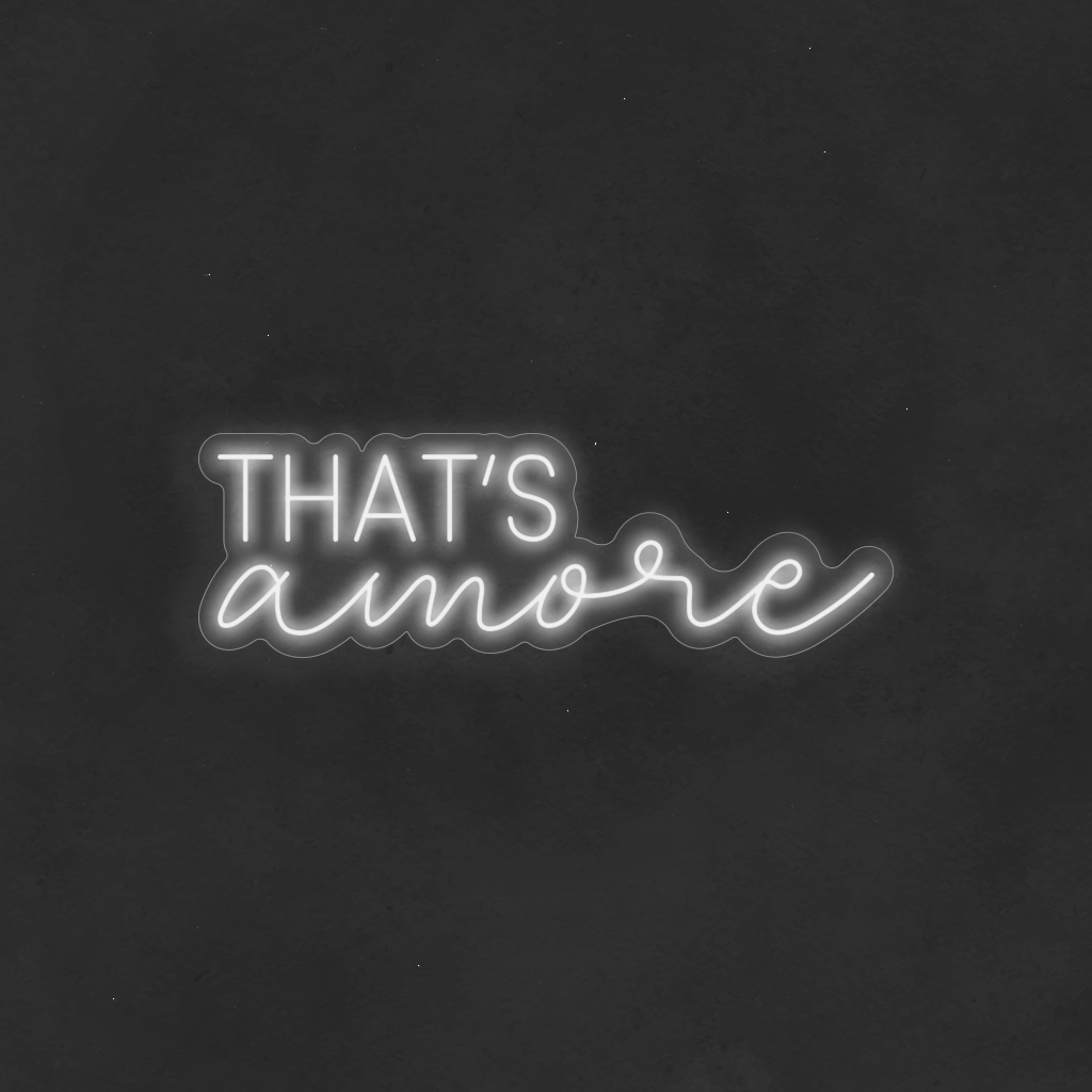 Scritta neon That's Amore 03