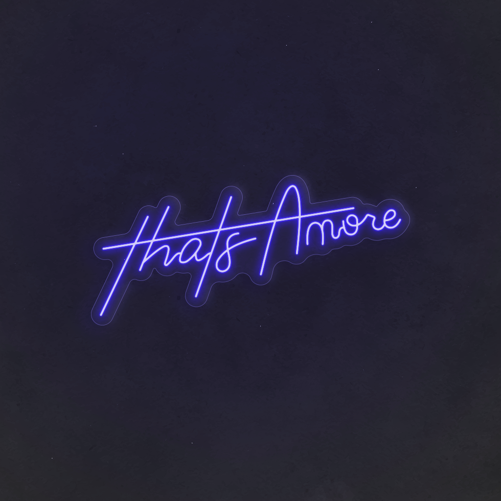 Scritta neon That's Amore 02