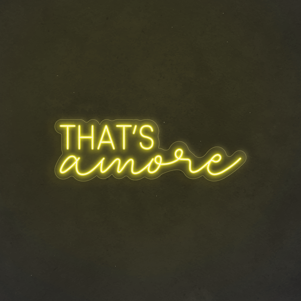 Scritta neon That's Amore 03
