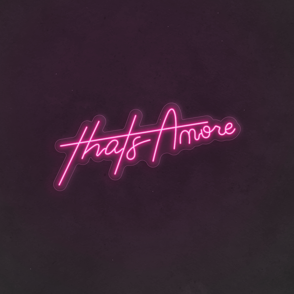 Scritta neon That's Amore 02