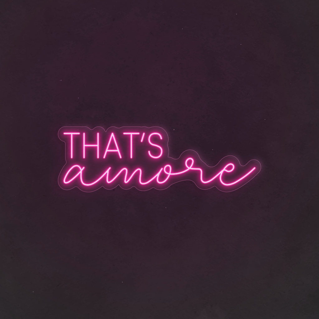 Scritta neon That's Amore 03