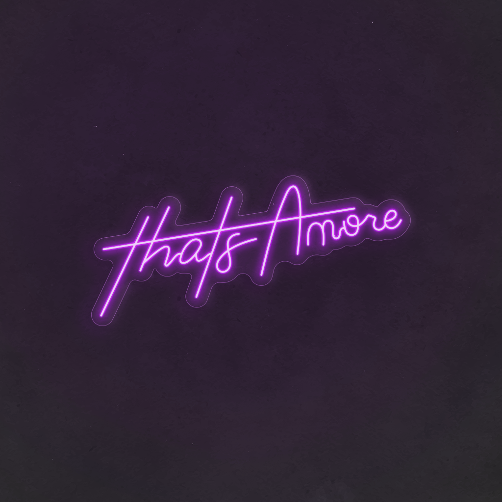 Scritta neon That's Amore 02