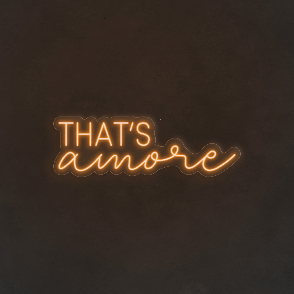 Scritta neon That's Amore 03