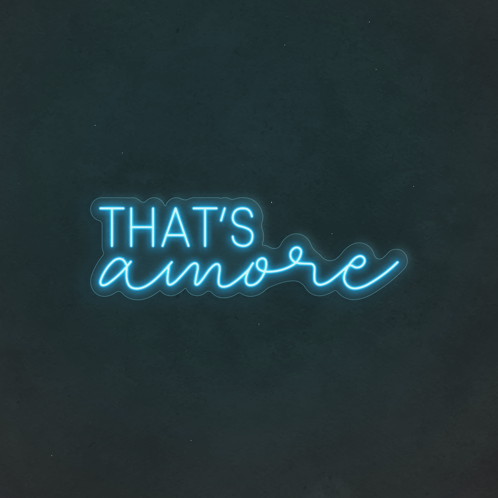 Scritta neon That's Amore 03
