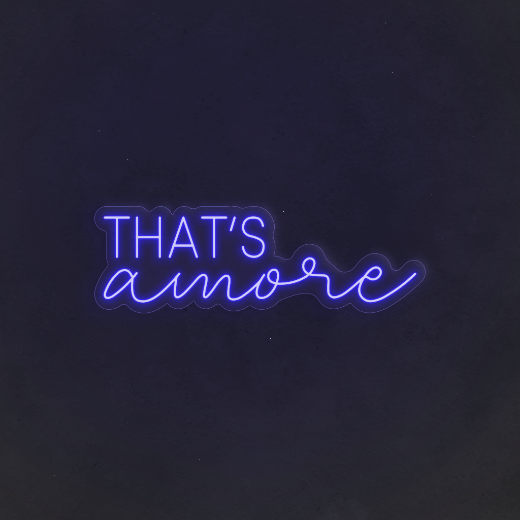 Scritta neon That's Amore 03