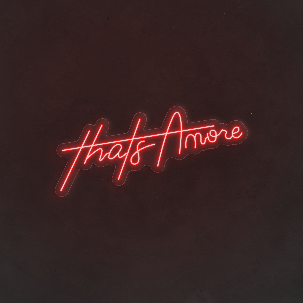 Scritta neon That's Amore 02