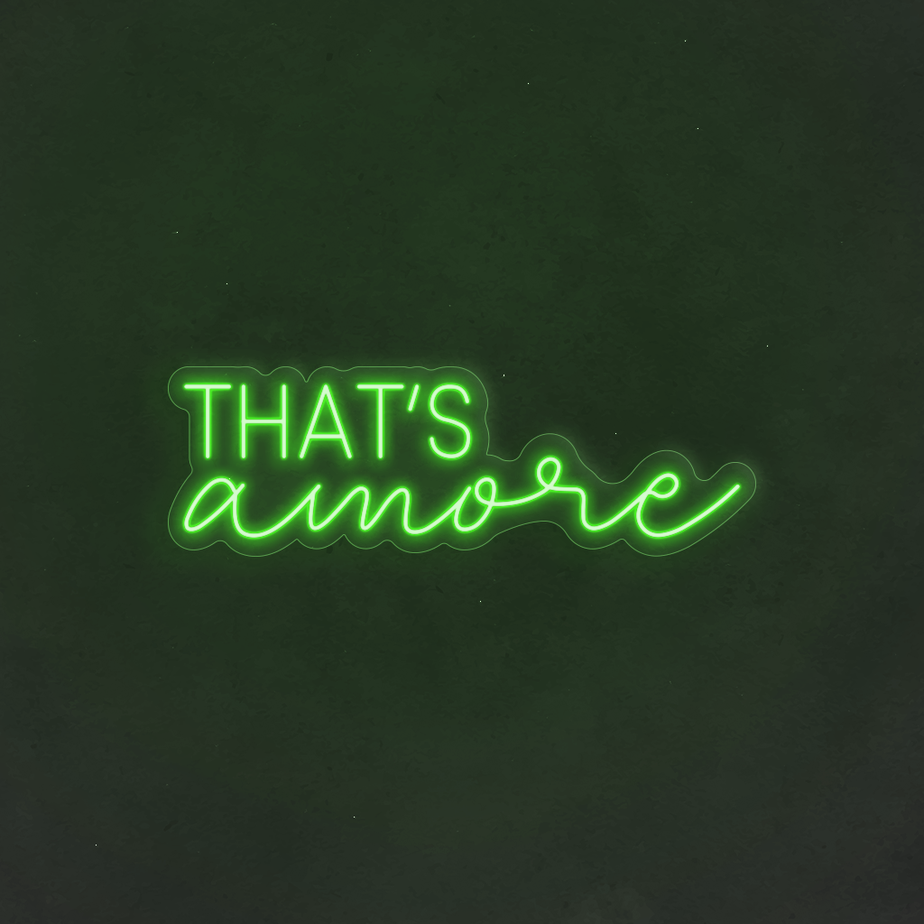 Scritta neon That's Amore 03