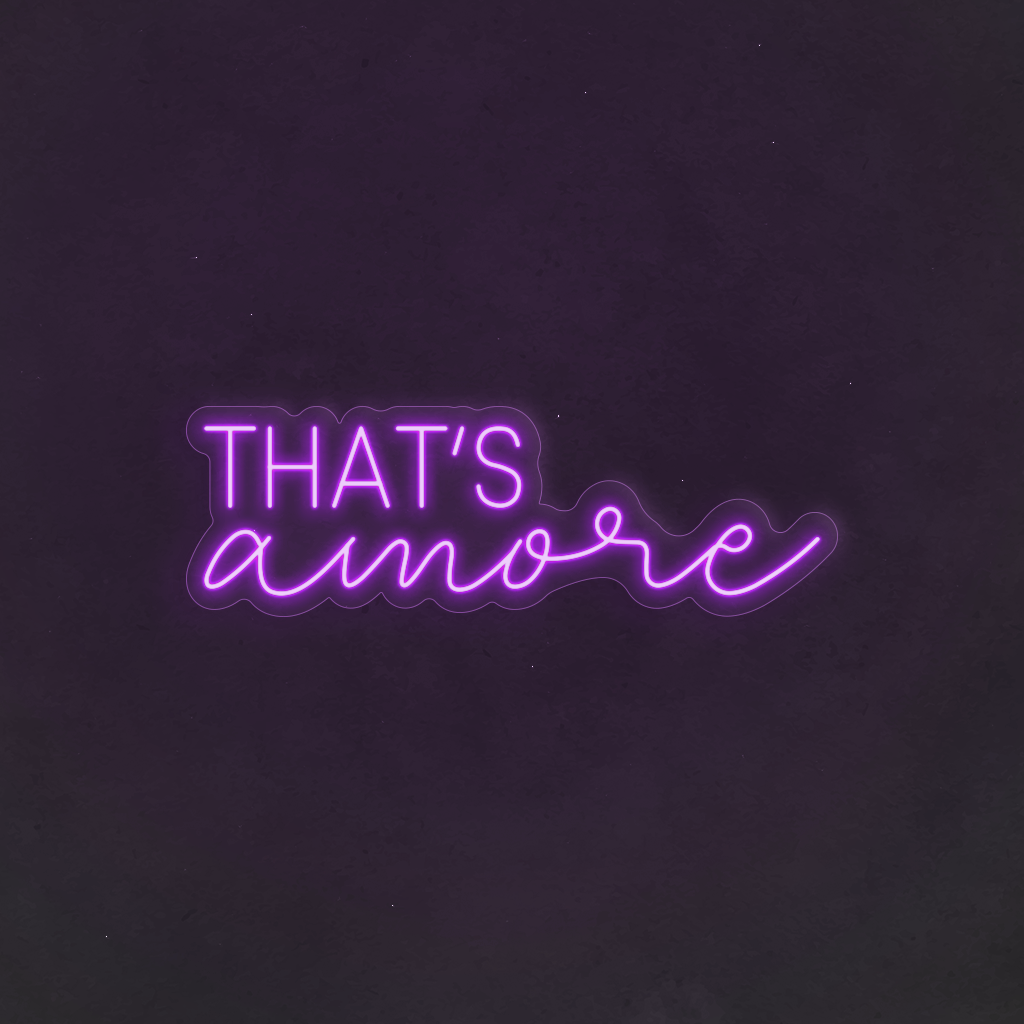 Scritta neon That's Amore 03