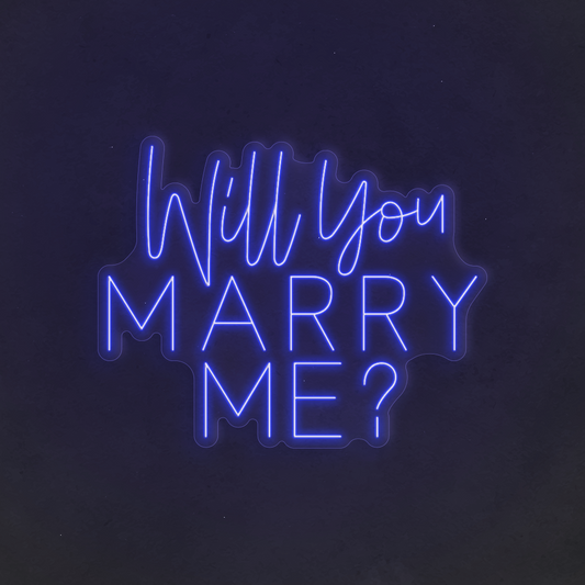 Neon LED Will You Marry Me 0